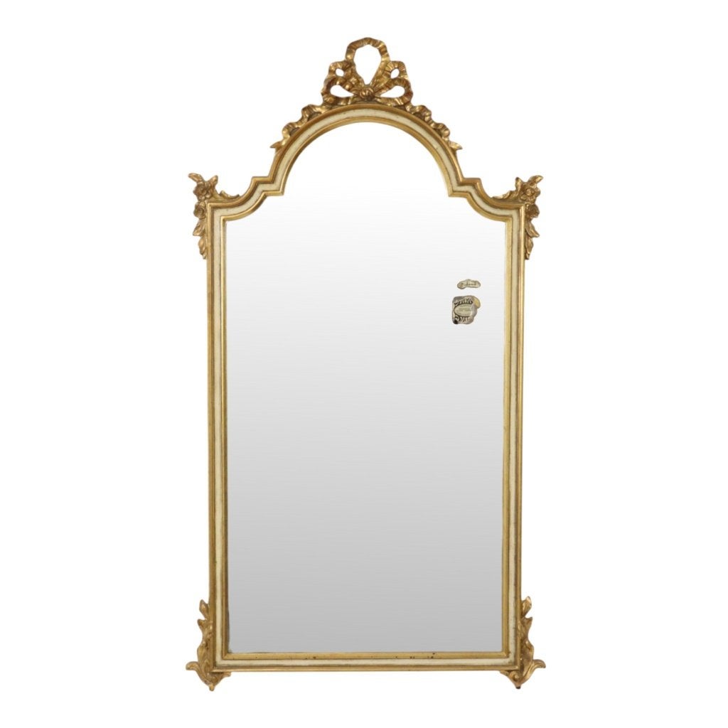 Barok Stijl Deknudt Bladgoud Spiegel Klassiek Design 108cm, Enlèvement, Autres formes, 50 à 100 cm, 100 à 150 cm