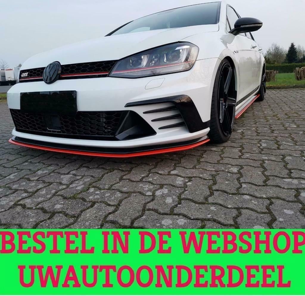 Voorspoiler Spoiler Splitter Geschikt Voor VW Golf 7 GTI Clu, Envoi