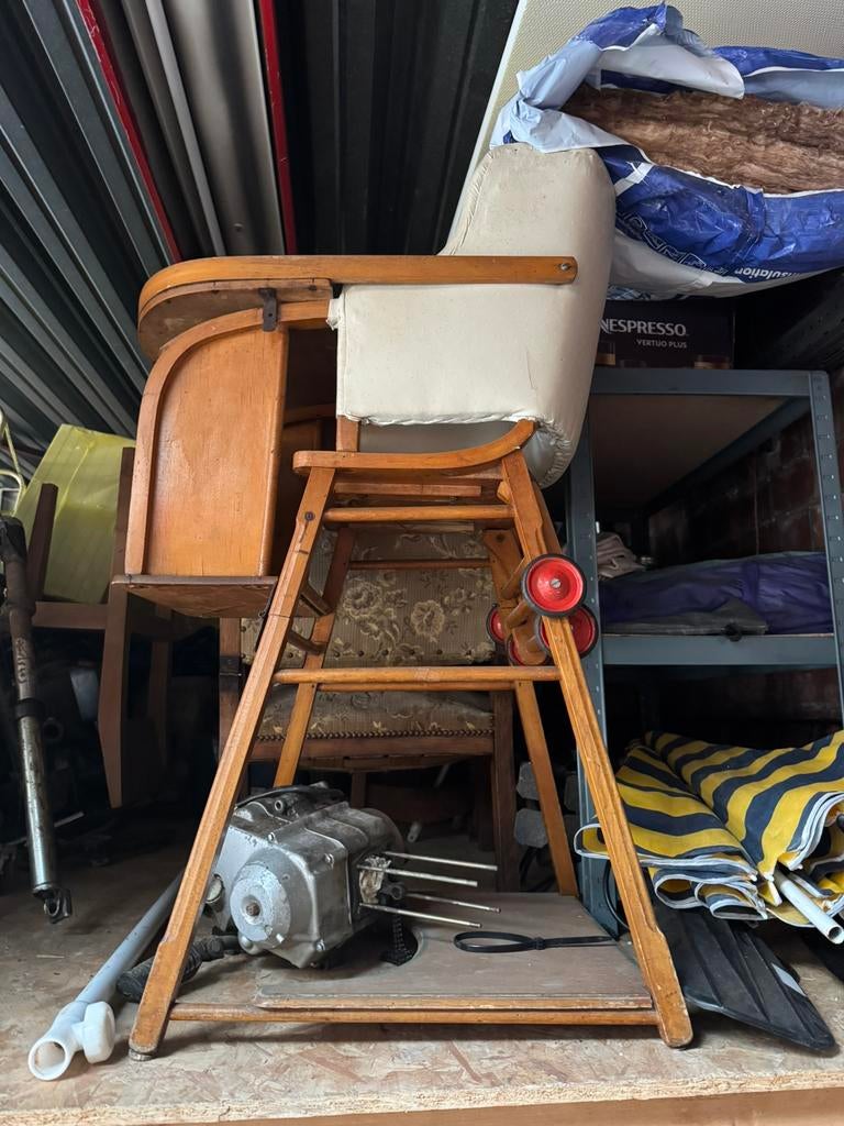 Kakstoel vintage, Antiek en Kunst, Ophalen