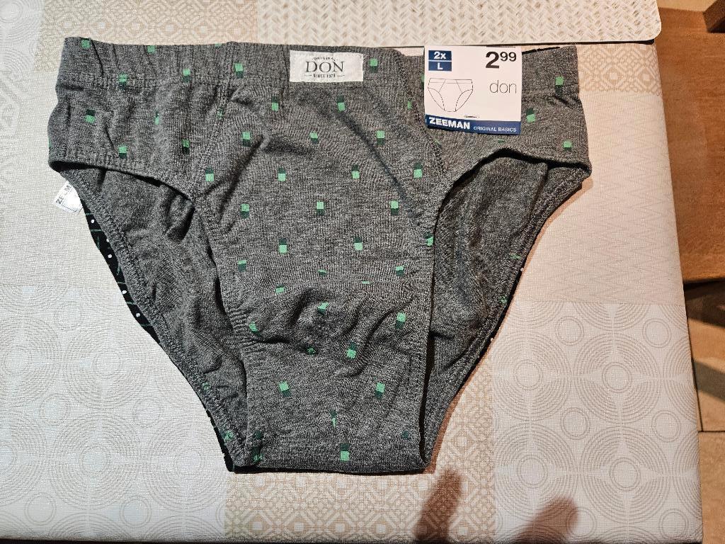 Onderbroek (slip) - maat L - Zeeman - 2 stuks - nieuw, Ophalen, Zwart, Slip