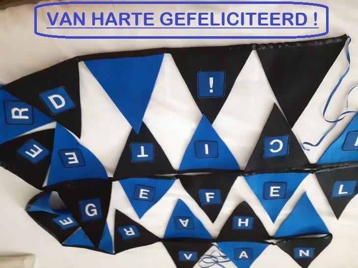 Stoffen vlaggetjes met tekst, Enlèvement ou Envoi, Neuf