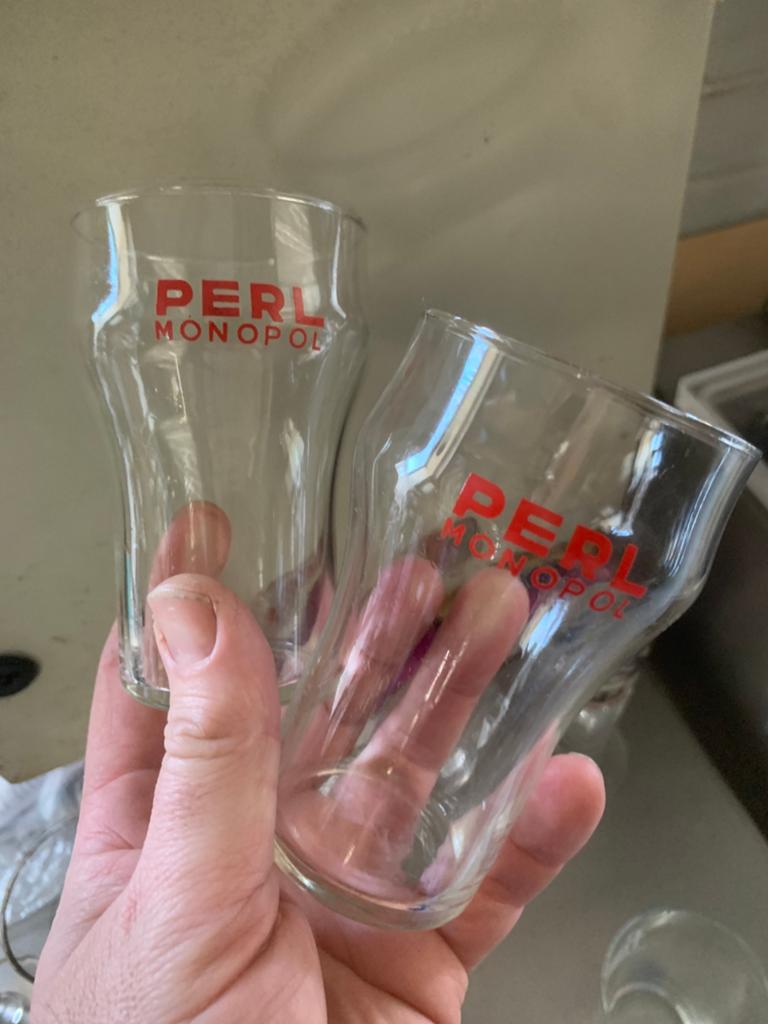 3 PERL MONOPOL GLAZEN DU BOIS LEBBEKE, Verzamelen, Ophalen, Zo goed als nieuw
