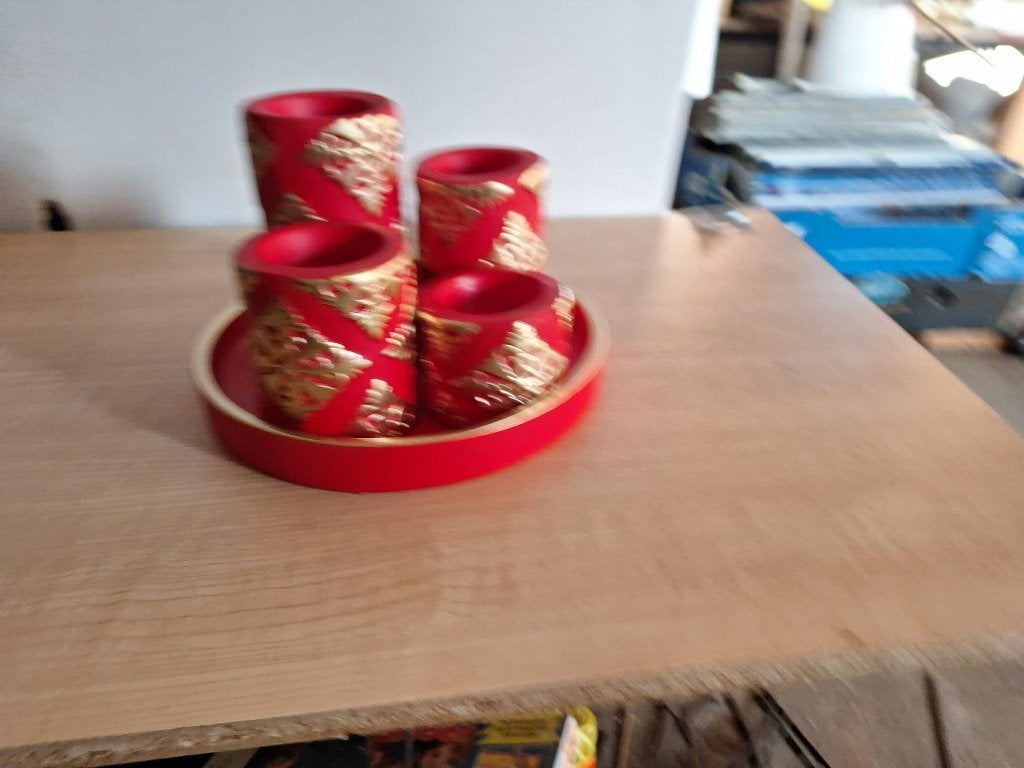 dienblad met sfeerlichten, Ophalen of Verzenden, Zo goed als nieuw, Dienblad