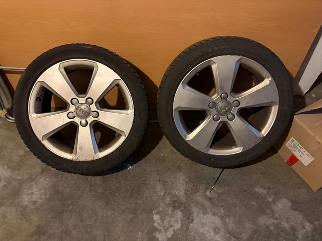 4 jantes 17 pouces Audi A3, Autos : Pièces & Accessoires, Pneus & Jantes, Pneus et Jantes, Pneus hiver, 17 pouces, 225 mm, Utilisé