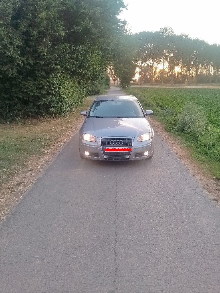Audi A3 Sportback 1.6 FSi, Autos, Argent ou Gris, Achat, Boîte manuelle, Noir
