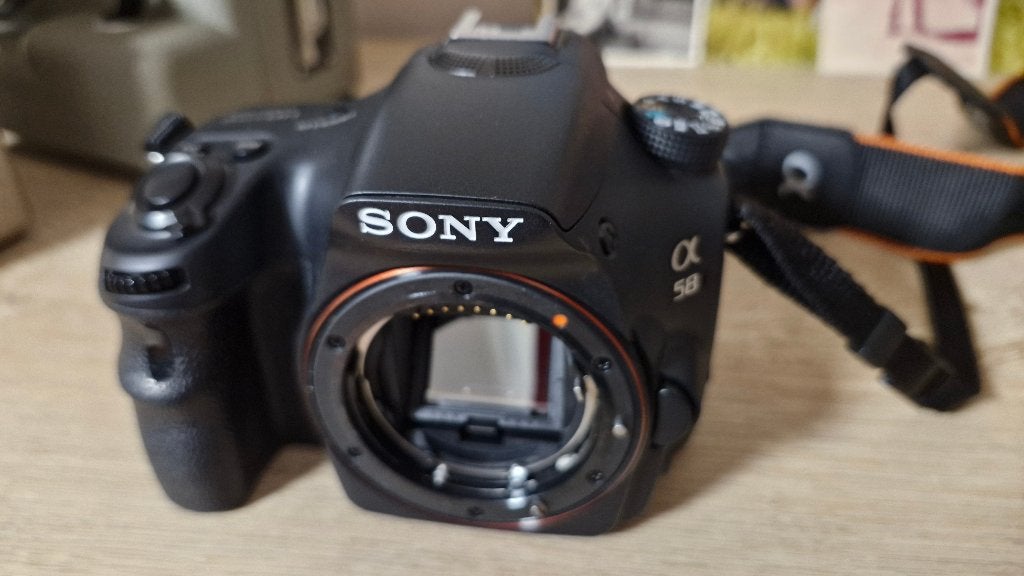 Sony a58 Digitaal fototoestel met lenzen en tas, Enlèvement, Sony