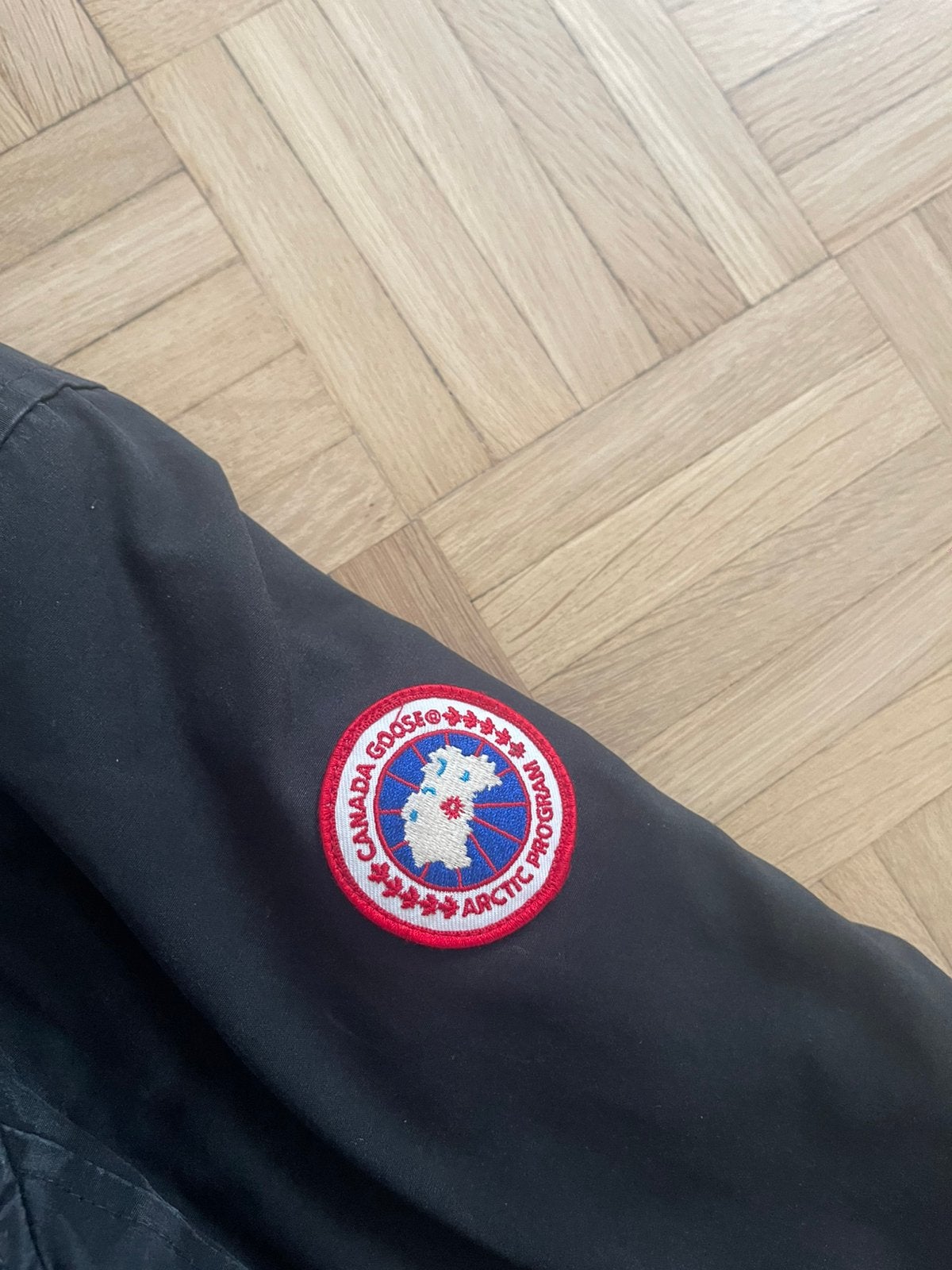 Canada goose jas, Enlèvement, Porté, Noir