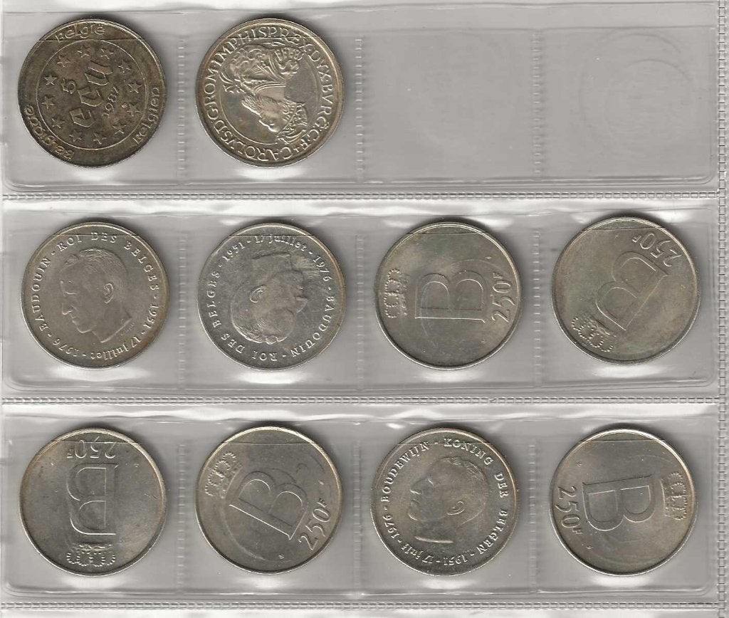 zilveren munten Belgie, Ophalen of Verzenden, Setje, Zilver