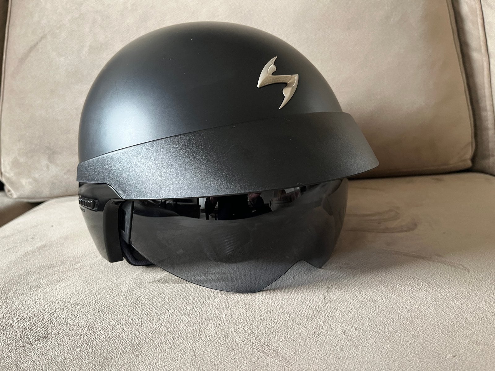 Scorpion motorhelm scooterhelm jethelm., Jethelm, Kinderen, S, Ophalen