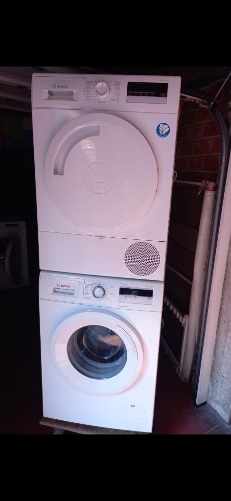 Bosch A+++ wasmachine. Bosch-droger, Ophalen, Zo goed als nieuw