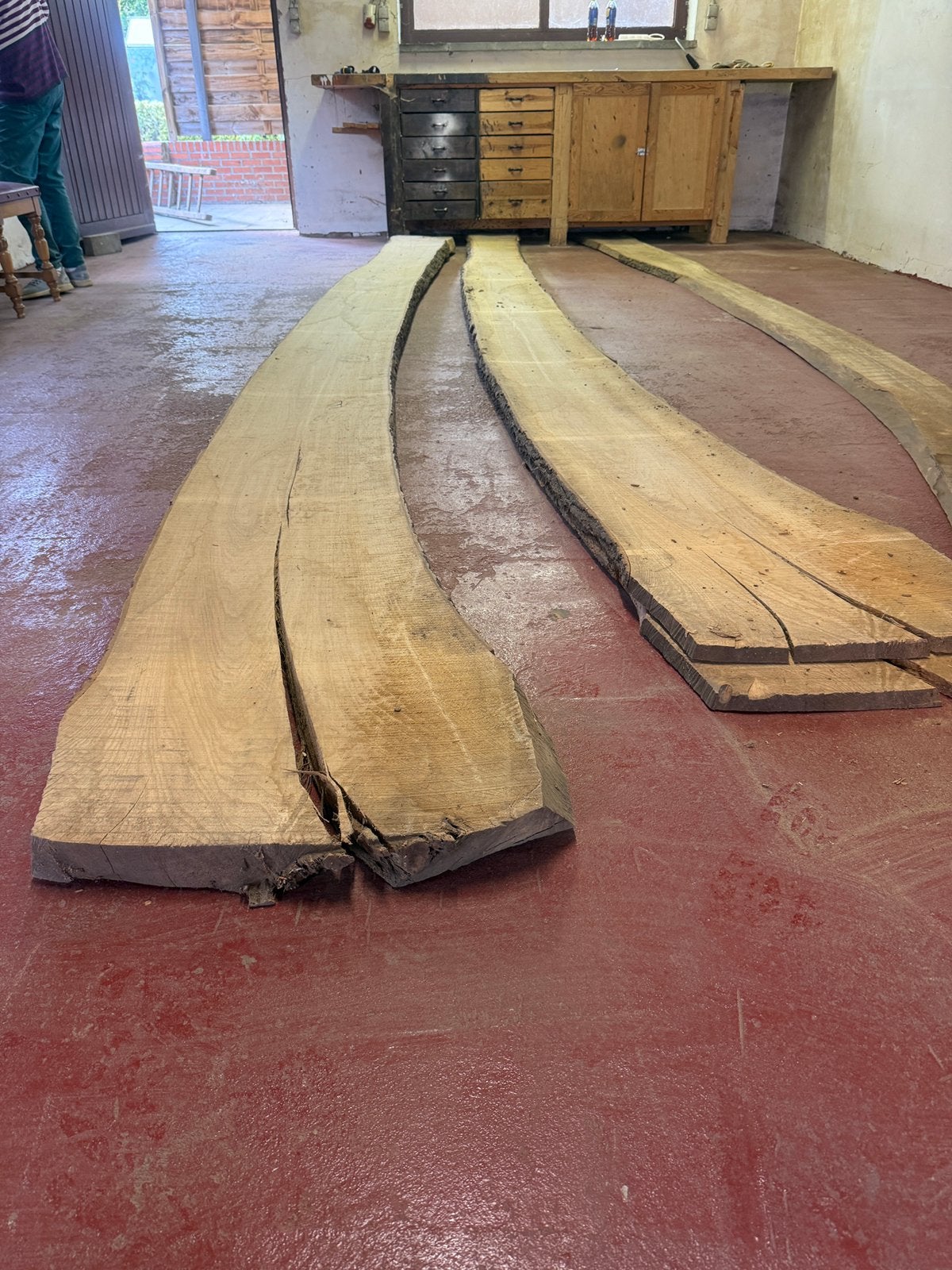 Boomplanken Es planken Es, Bricolage & Construction, Bois & Planches, Enlèvement, Comme neuf, Autres essences de bois, Planche