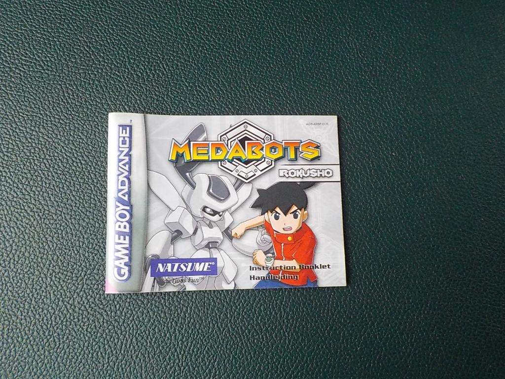 GBA Nintendo Gameboy Advance handleiding Medabots Rokusho, Ophalen of Verzenden, Zo goed als nieuw