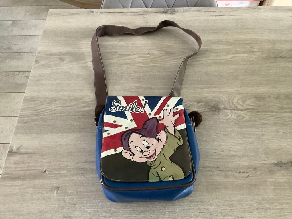 Sac à bandoulière Disney Snow White Dopey (26x23 cm), Collections, Enlèvement ou Envoi, Blanche-Neige ou Belle au Bois Dormant