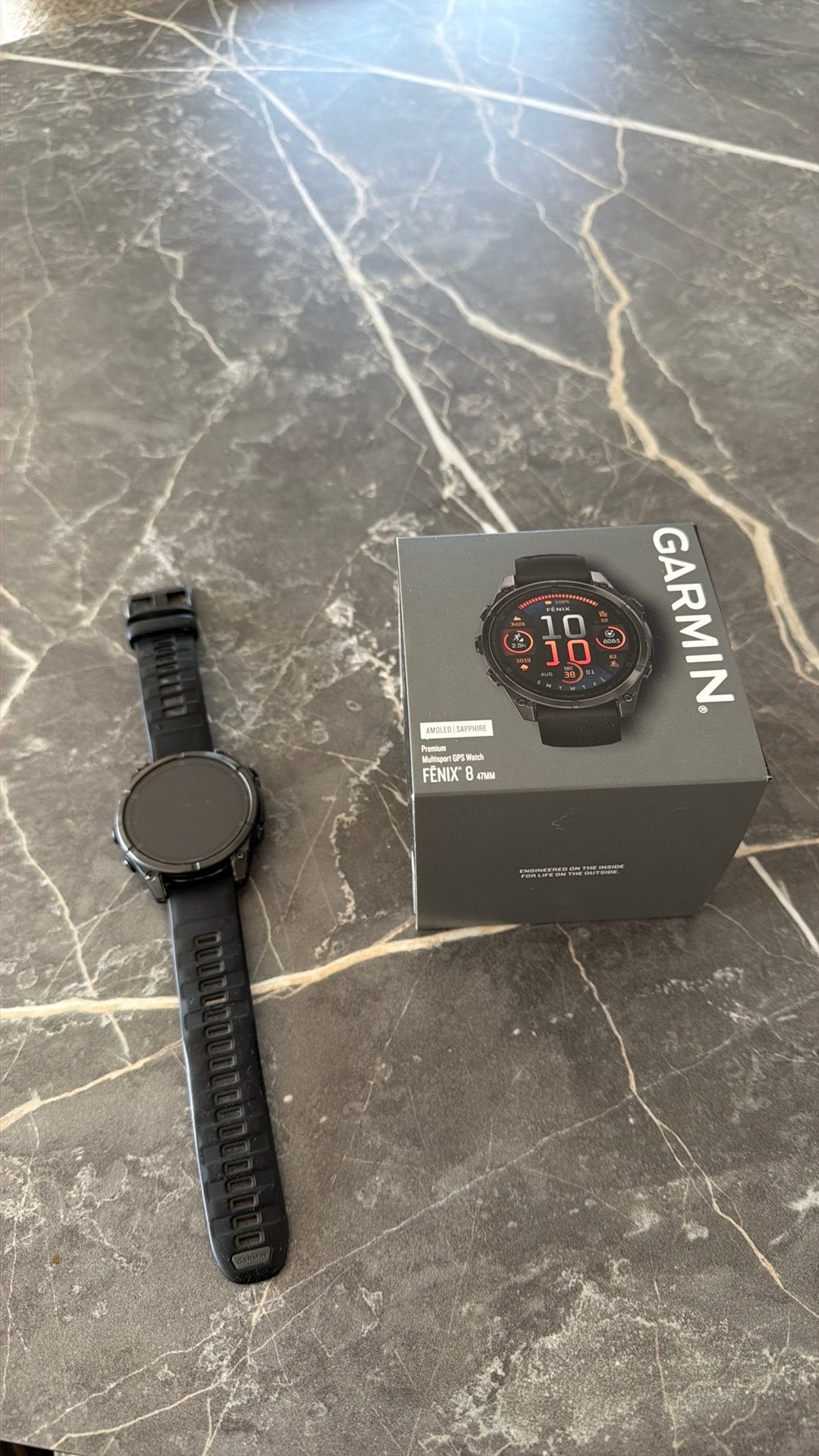 Garmin Fēnix 8 AMOLED Sapphire 47mm, Ophalen, GPS, Zo goed als nieuw