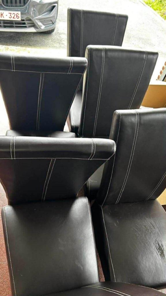 Stoelen 6st gratis af te halen, Gebruikt, Bruin, Vijf, Zes of meer stoelen, Ophalen
