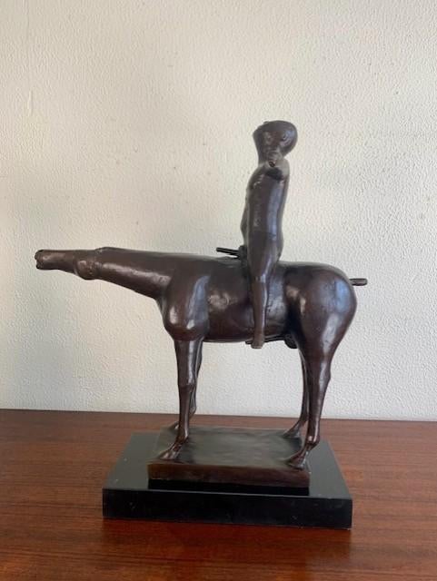 Bronzen Beeld Sculptuur The Angel of the City Marino Marini, Brutalistisch, Ophalen of Verzenden, Brons, 20 - 50 cm