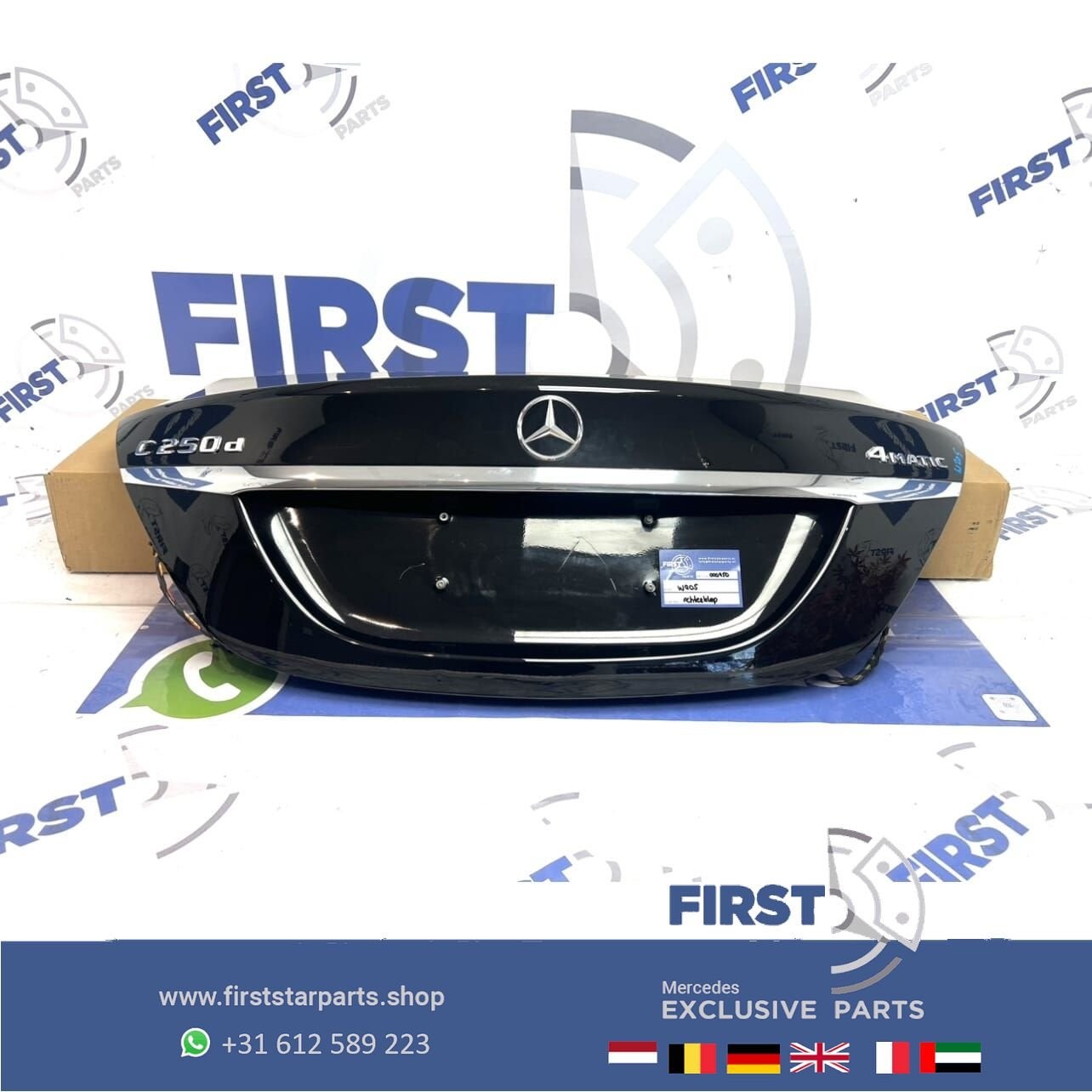 W205 C KLASSE KOFFERBAK ACHTER KLEP origineel Mercedes CKlas, Auto-onderdelen, Gebruikt, Ophalen of Verzenden, Achter, -
