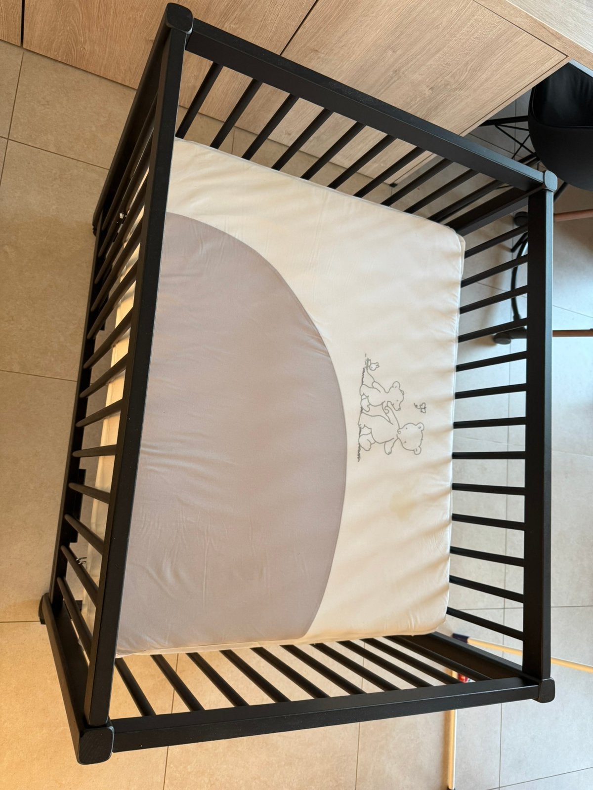 Babypark te koop, Ophalen, Zo goed als nieuw, Wieltjes
