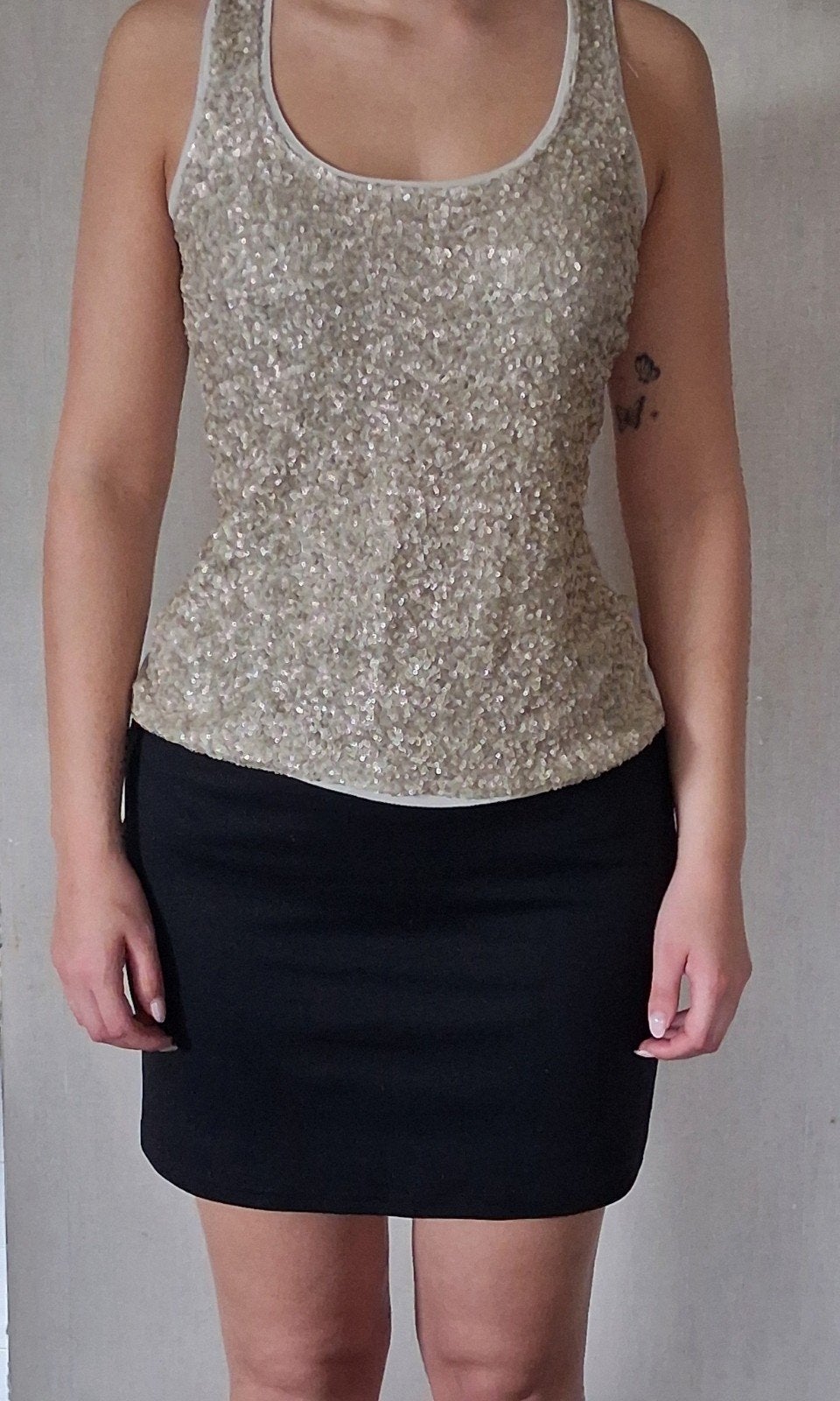 feestkledij gouden topje, Vêtements | Femmes, Sans manches, Taille 38/40 (M), Sora, Enlèvement