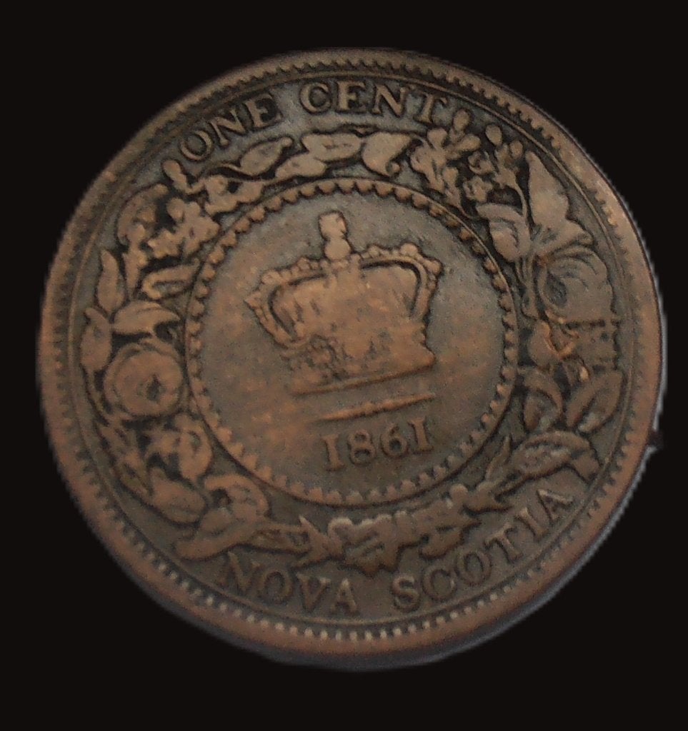 CANADA / NOVA SCOTTIA 1 CENT 1861, Postzegels en Munten, Verzenden, Losse munt