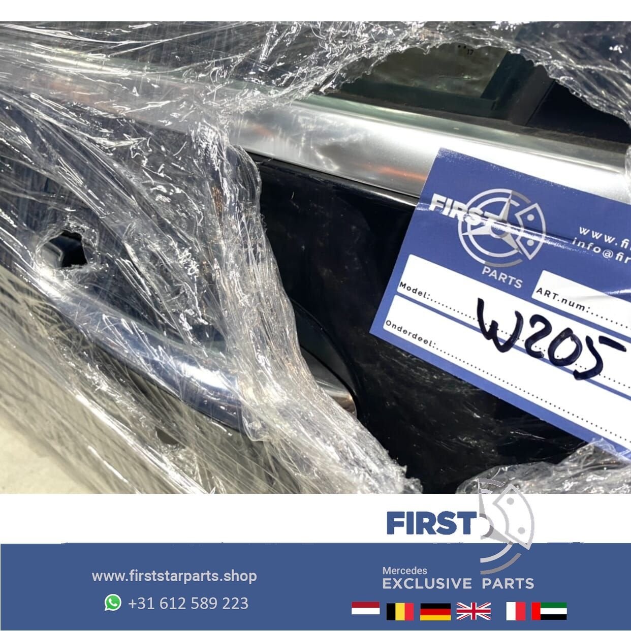 W205 C43 C63 LINKER DEUR C Klasse PORTIER LINKS VOOR ZWART 2, Utilisé, Porte, -, Enlèvement ou Envoi
