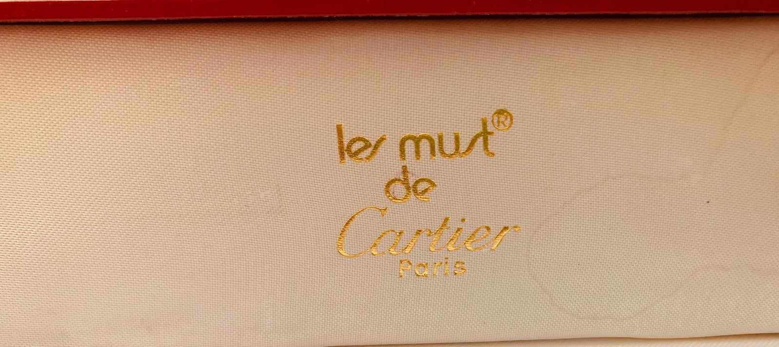 “Les Must” de Cartier-plaqué or “Trinity” stylo à bille, Enlèvement, Comme neuf