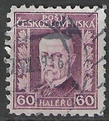 Tchécoslovaquie 1926/1928 - Yvert 218 - Masaryk (ST), Envoi, Affranchi