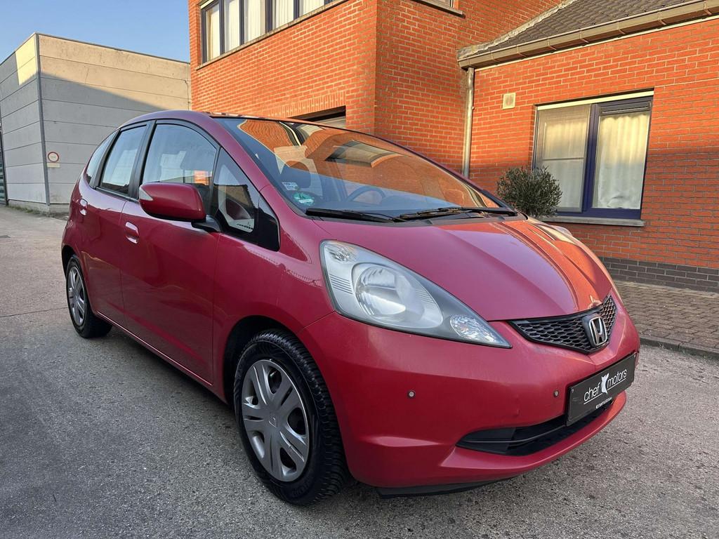 Honda Jazz 1.4 Benzine|Automaat|Digitale Airco|Garantie, Autos, Rouge, Euro 5, Achat, Entreprise