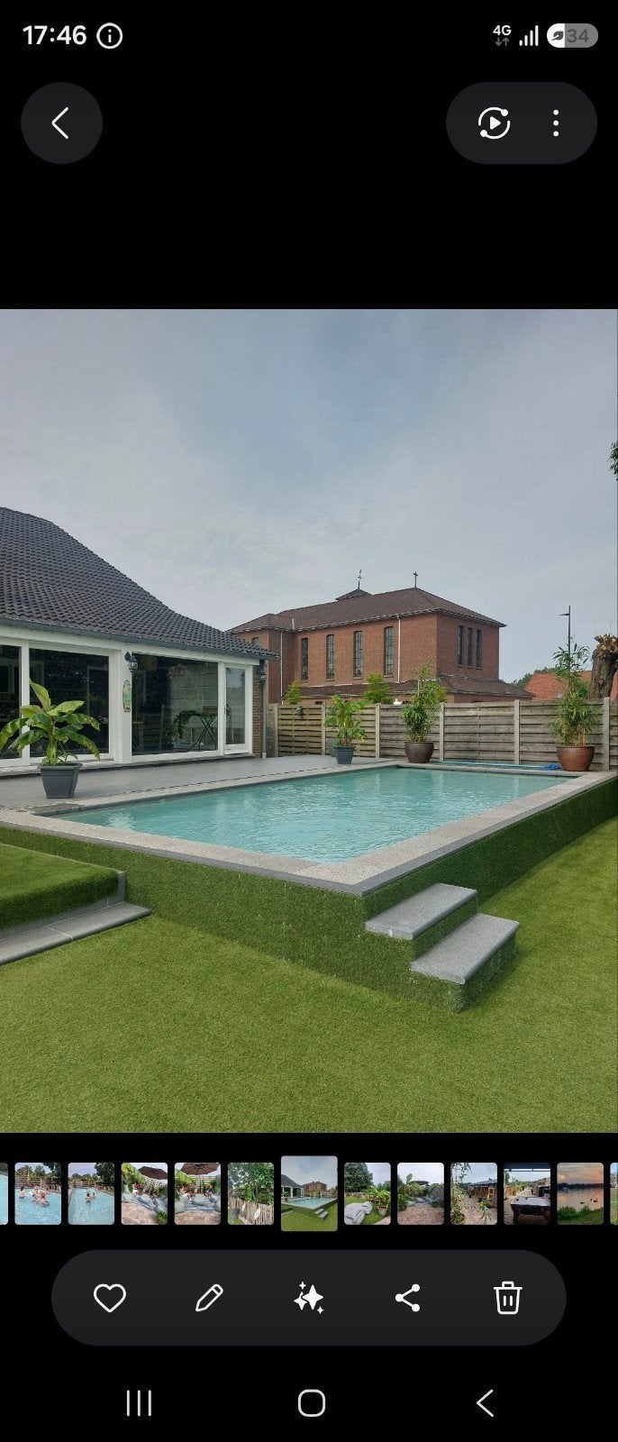 polyester kuip 8x3.80x90, Ophalen