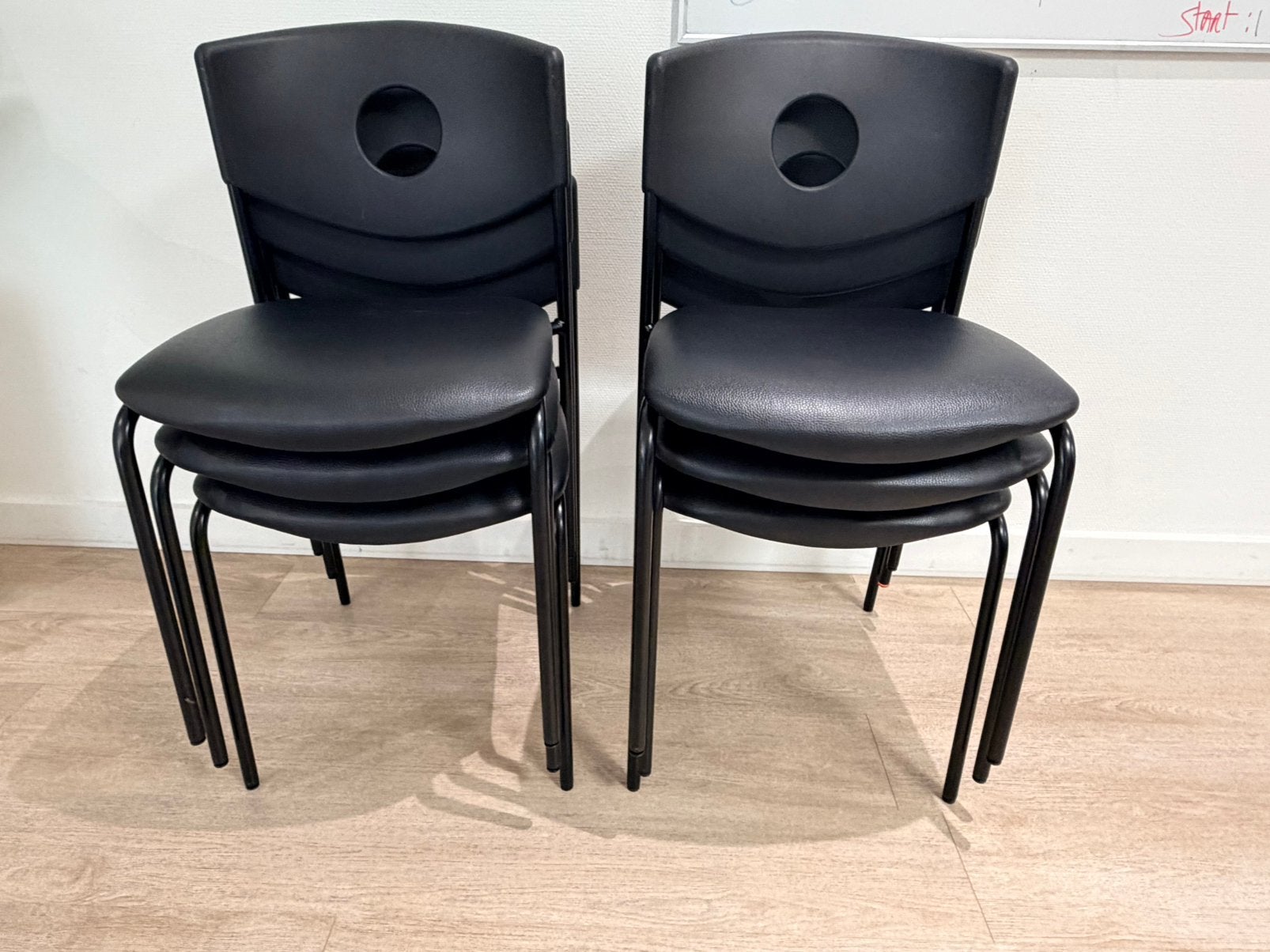 6 stoelen te koop, Maison & Meubles, Chaises, Comme neuf, Synthétique, Enlèvement, Une