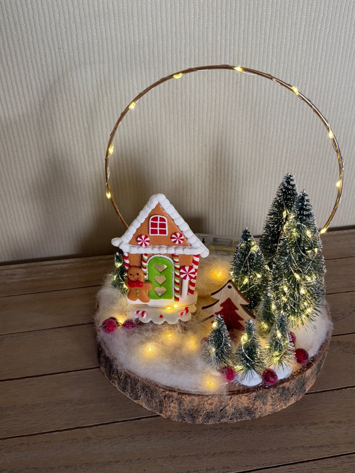 Super mooi kerststukje met verlichting !, Ophalen, Nieuw