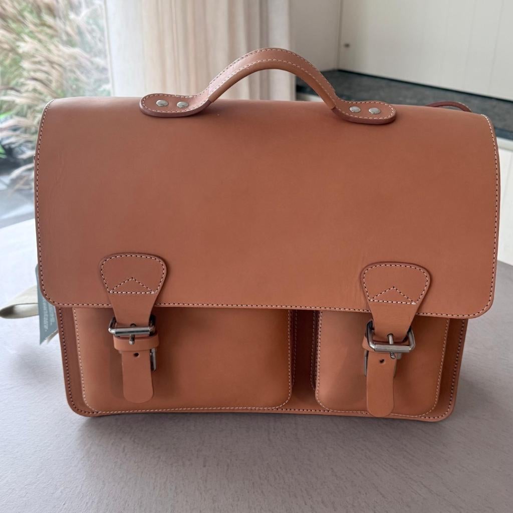 Lederen laptoptas - Ruitertassen, Overige merken, Overige kleuren, Nieuw, Ophalen of Verzenden