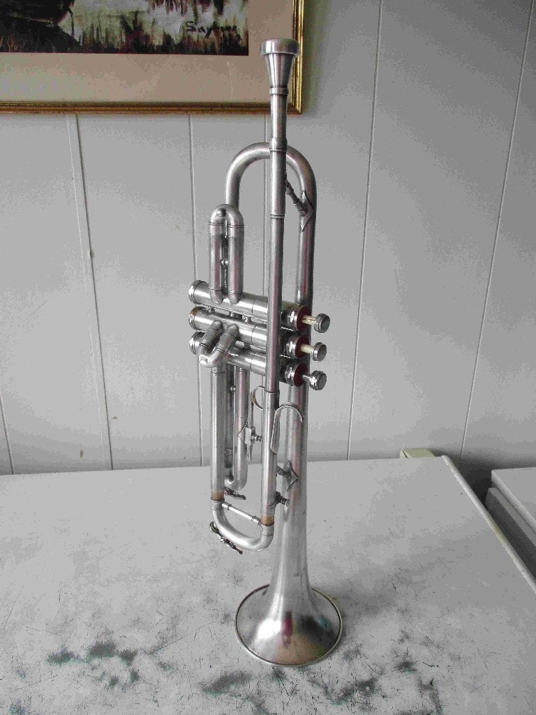 Trompet Clippertone, Muziek en Instrumenten, Blaasinstrumenten | Trompetten, Gebruikt, Trompet in si bemol, Ophalen of Verzenden