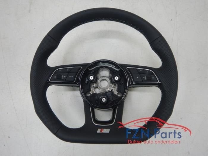 Audi A4 A5 8W Stuur S-Line MF+F1+VIEW Leer Grijs Stiksel, Autos : Pièces & Accessoires, Commande, Enlèvement ou Envoi, Utilisé