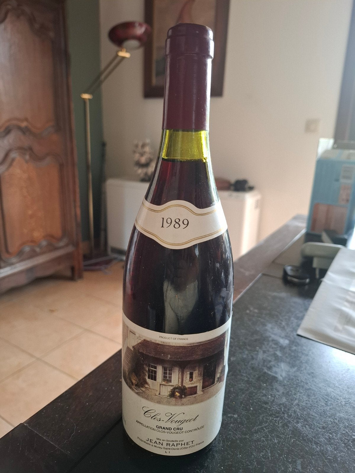 1 bouteille clos vougeot 1989 jean raphet, Enlèvement