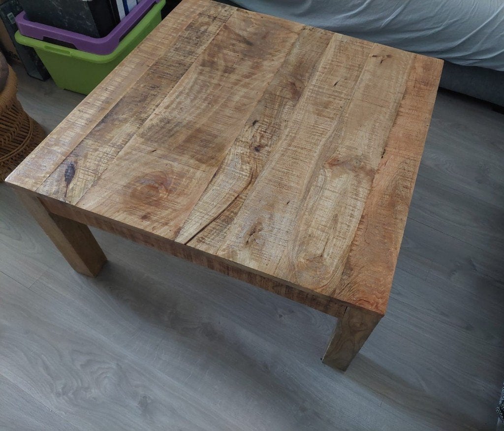 Table basse en manguier, Maison & Meubles, 50 à 100 cm, Enlèvement, 50 à 100 cm, Autres essences de bois