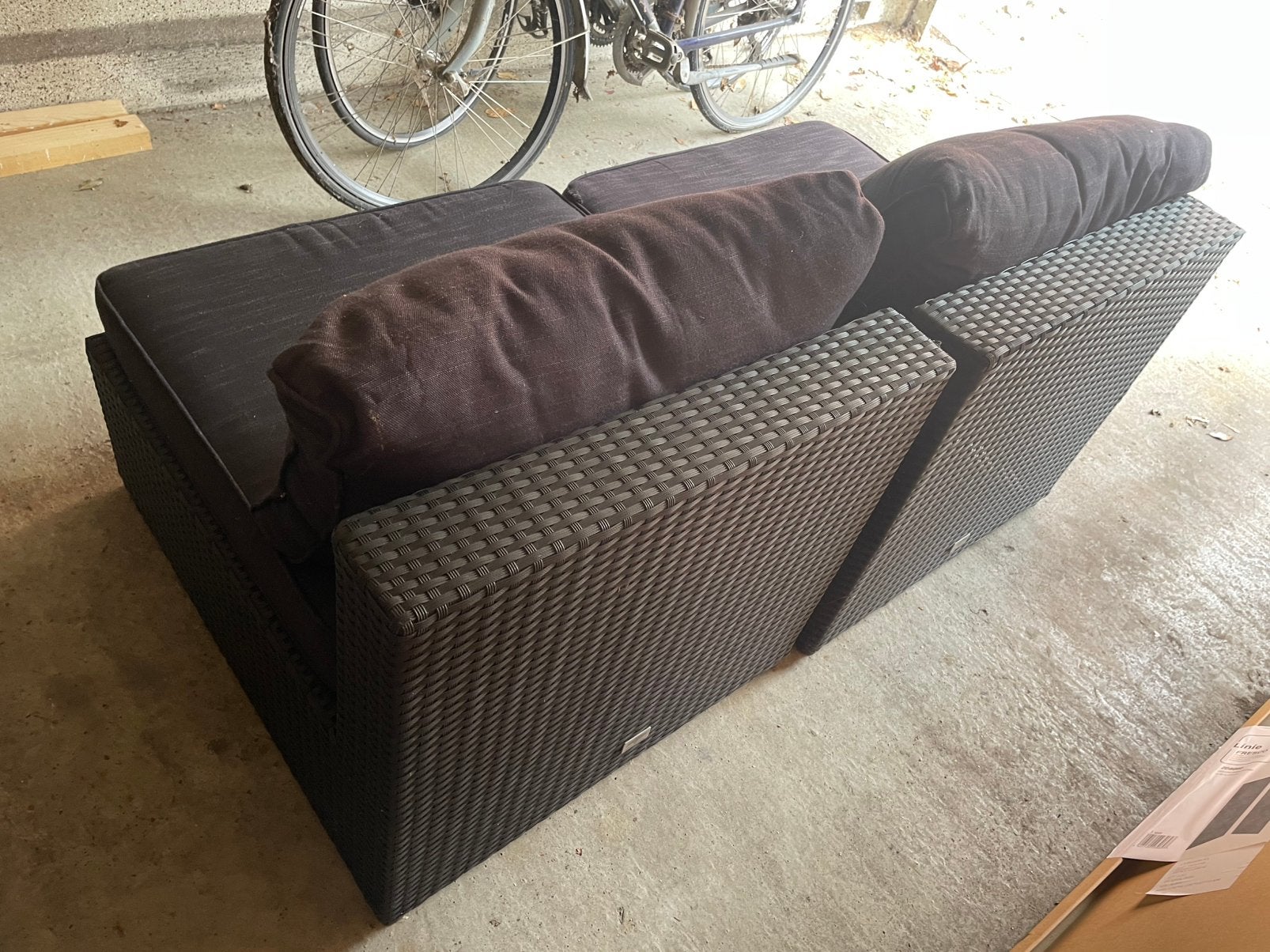 Comfortabele Bois le Duc Loungebank, Ophalen, Zo goed als nieuw, Wicker, Bank