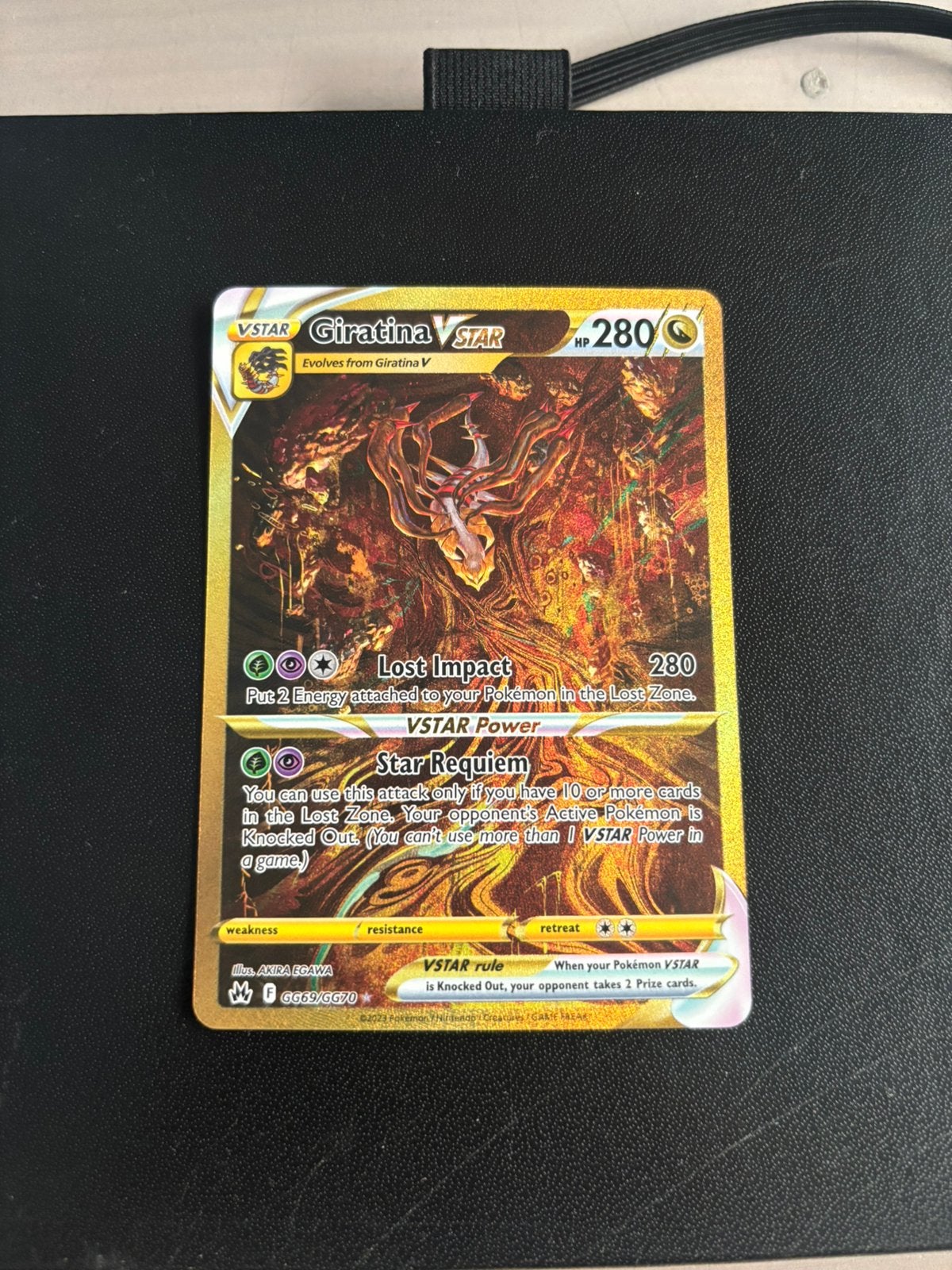 Giratina vstar, Ophalen of Verzenden, Zo goed als nieuw, Losse kaart, Foil