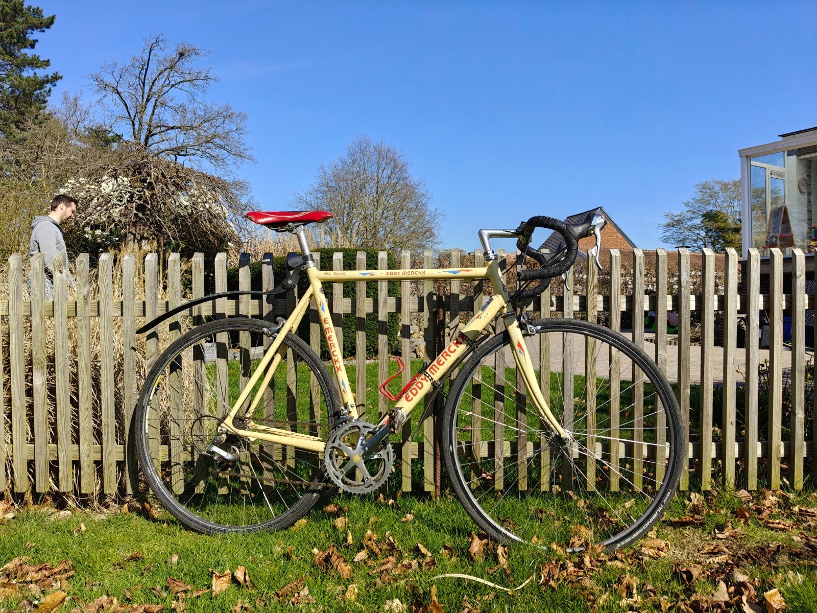 Eddy Merckx retro koersfiets - moet snel weg!, Ophalen, Velgrem, Eddy Merckx, Jaren '60 of nieuwer
