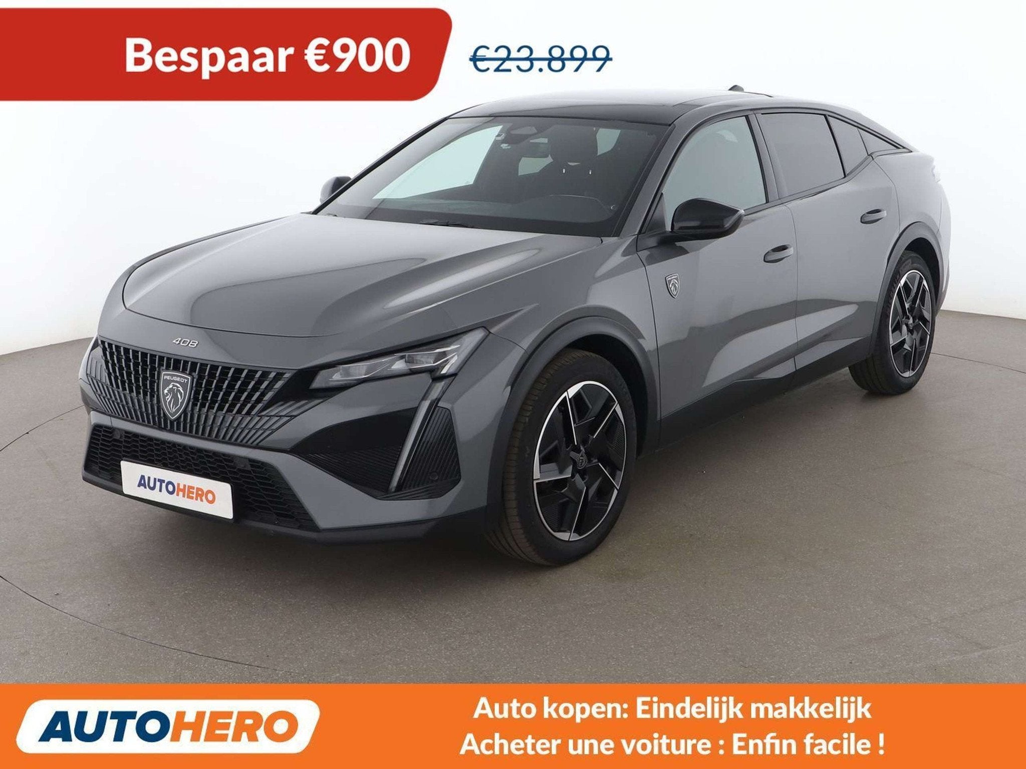 Peugeot 408 1.2 PureTech GT (bj 2024, automaat), Auto's, Peugeot, Gebruikt, Zwart, 1199 cc, https://public.car-pass.be/vhr/471e094b-165d-4ecc-b745-12c387373d03