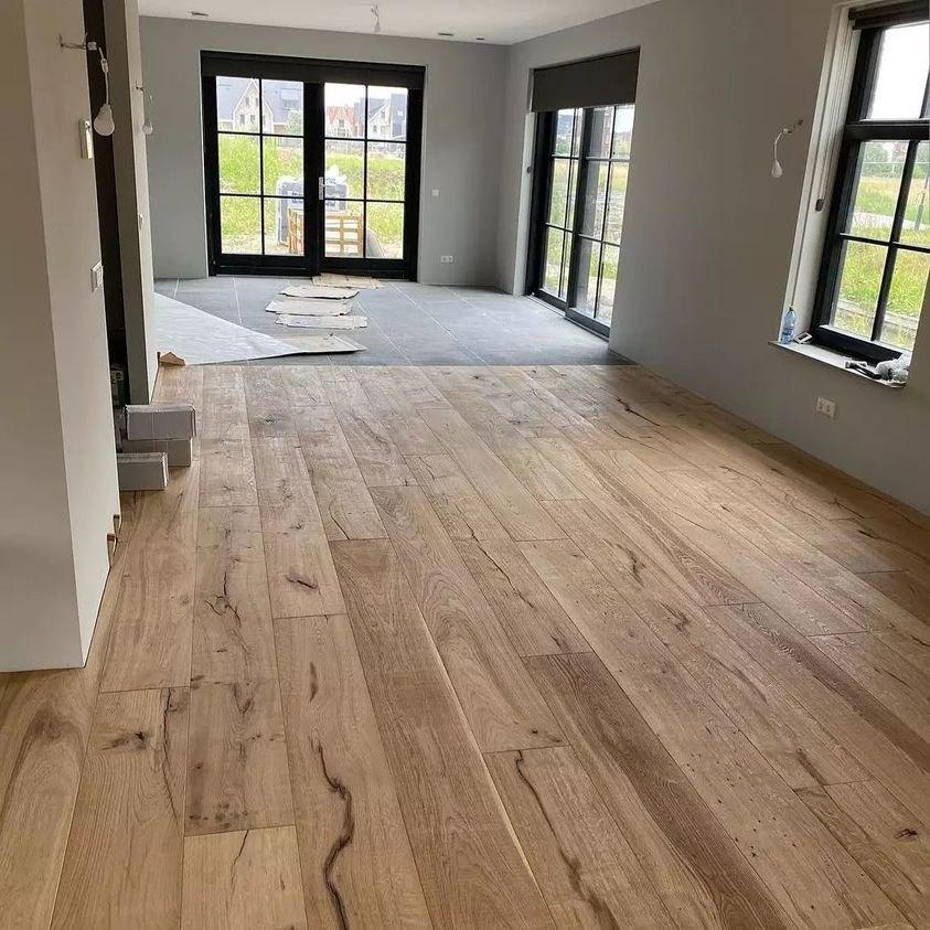 ANTIEK PARKET; 147M2 VEROUDERDE EIKEN VLOER, KANT & KLAAR!, Ophalen
