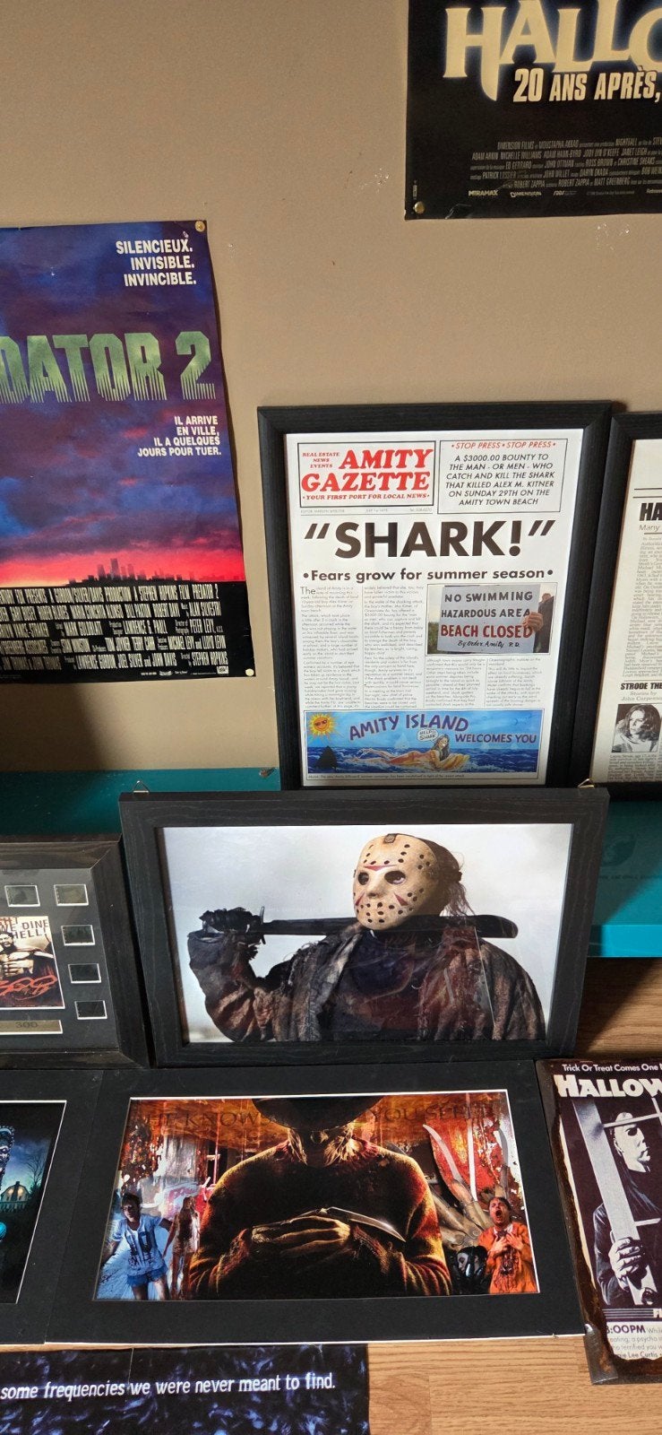 Friday the 13th poster kadertjes en bust/masker!, Ophalen