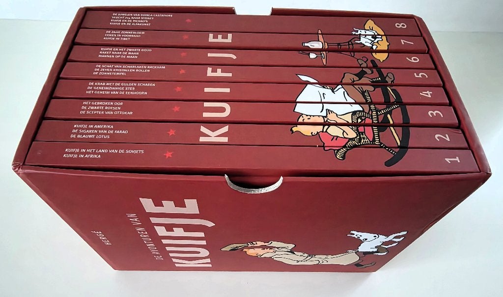 Luxe verzamelbox rood:De Avonturen van Kuifje (8 hardcovers), Ophalen of Verzenden