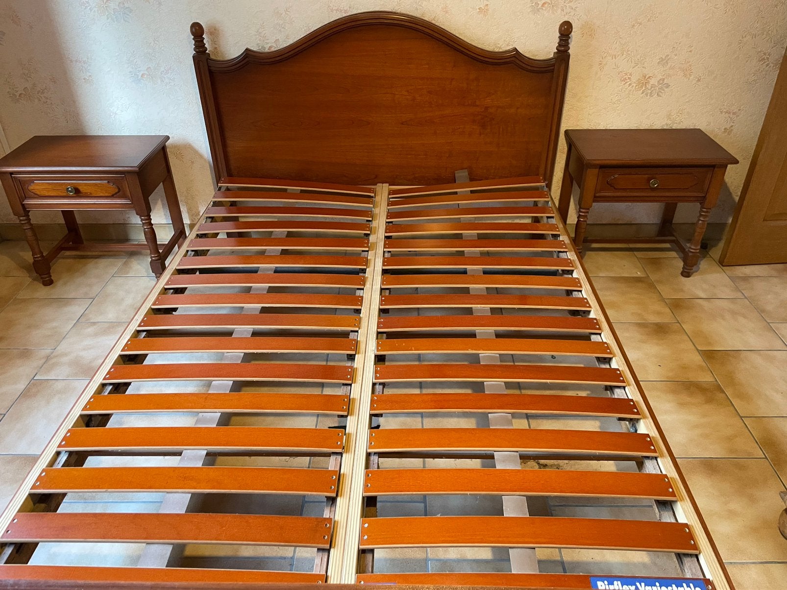 Très belle chambre ancienne en bois de cerisier, Enlèvement, Comme neuf, Deux personnes, Antiek