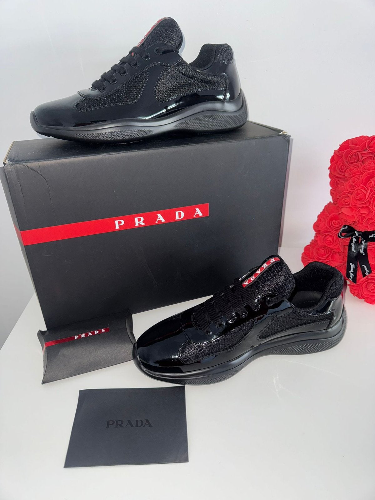 Prada cup zwart maat 43, Kleding | Heren, Ophalen of Verzenden, Zo goed als nieuw, Zwart
