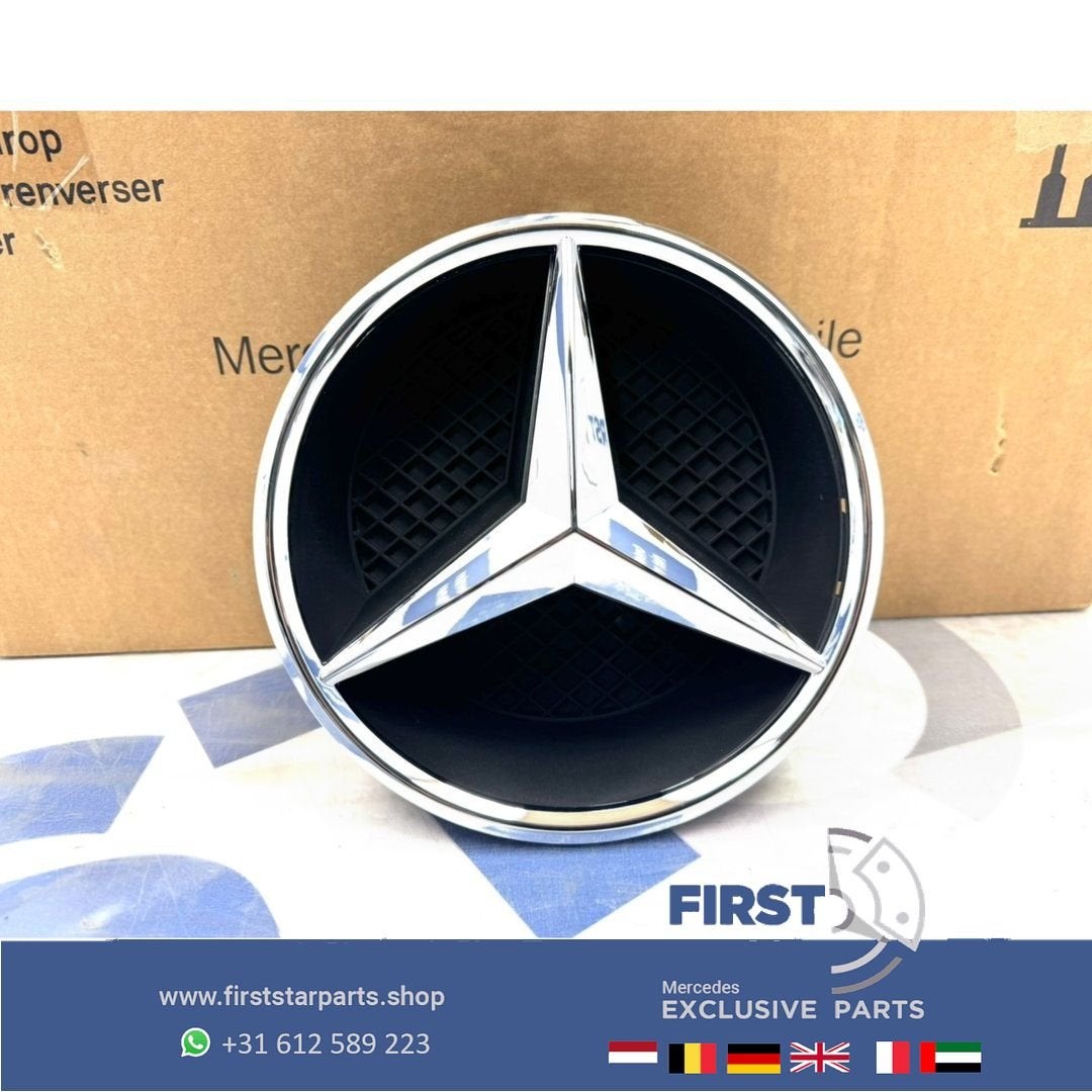 Mercedes AMG STER LOGO GLANS CHROOM W176 W177 W205 W117 W118, Utilisé, -, -, Enlèvement ou Envoi