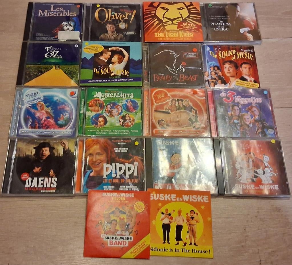 Cd´ muziek van de beste vlaamse en internationale musicals, Cd's en Dvd's, Ophalen of Verzenden, Zo goed als nieuw