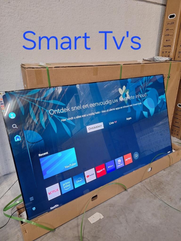 Smart Tv's Vanaf 140€ nieuw in de doos garantie wifi, Ophalen of Verzenden, Smart TV