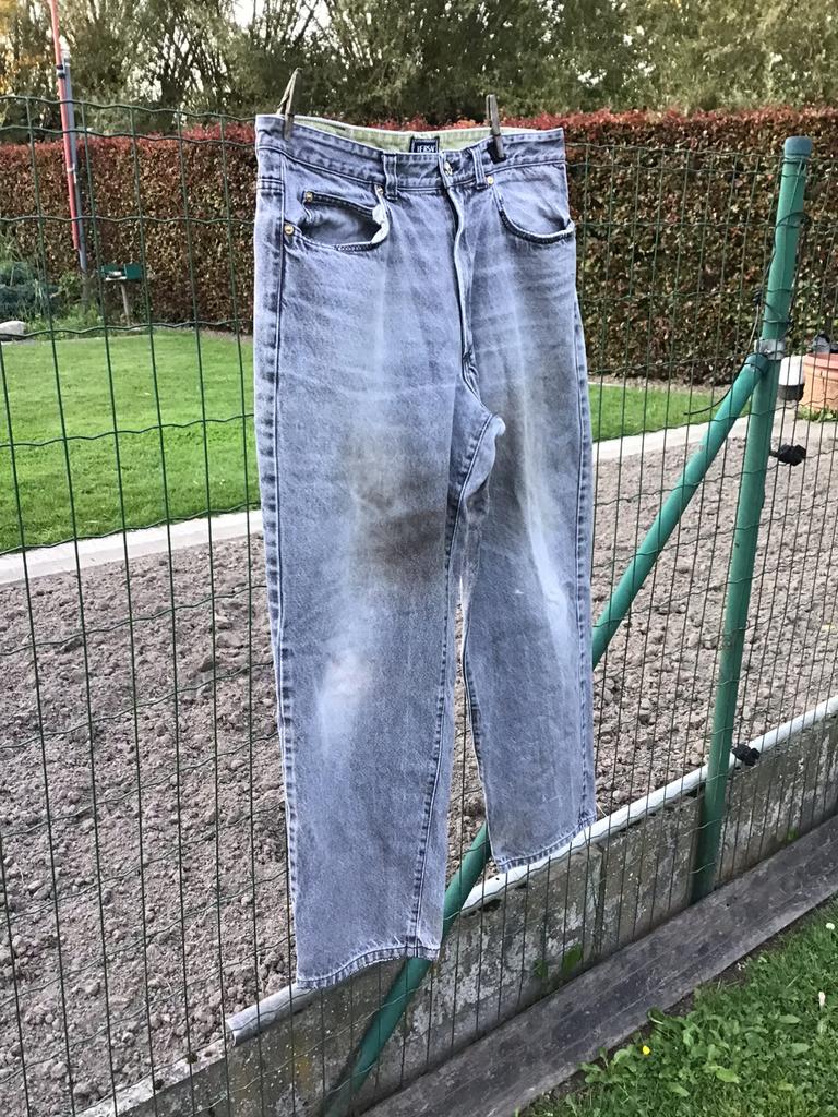 Grijze jeans, echte Versace, maat 54, Enlèvement ou Envoi, Porté