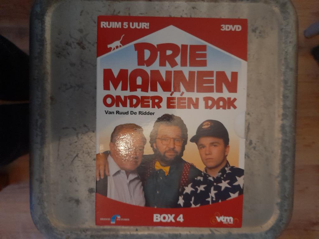 Drie mannen onder 1 dak seizoen 4, Cd's en Dvd's, Verzenden, Alle leeftijden, Boxset, Zo goed als nieuw